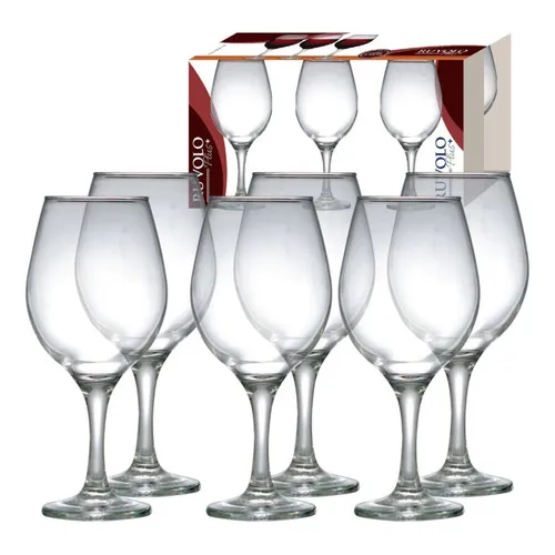 Conjunto Taças De Vinho Vidro Bordeaux Ruvolo 6 Peças 600ml Foto 1