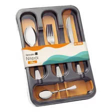 Conjunto Talheres Inox 25 Peças Hercules Niterói Com Gavetei Foto  mini 1