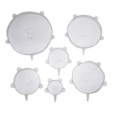 Conjunto Tampas De Silicone Reutilizável Vedação 6 Tamanhos Foto mini 3