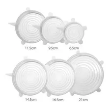Conjunto Tampas De Silicone Reutilizável Vedação 6 Tamanhos Foto mini 4