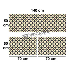 Conjunto Tapete Cozinha Emborrachado Kit 3 Peças Estampado Foto mini 2