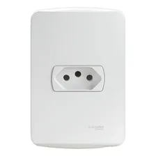 Conjunto Tomada 4x2 20a 2p+t 250v Schneider Miluz Cor Branco Foto  mini 1