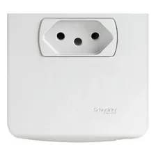 Conjunto Tomada 4x2 20a 2p+t 250v Schneider Miluz Cor Branco Foto mini  2