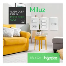 Conjunto Tomada 4x2 20a 2p+t 250v Schneider Miluz Cor Branco Foto mini 4
