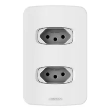 Conjunto Tomada Dupla 10a 4x2 Branca Gracia 85335 Alumbra Cor Branco Foto mini 1