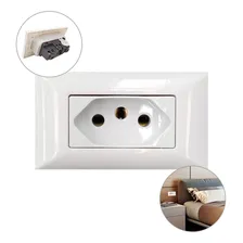 Conjunto Tomada P/ Madeira/m贸veis Aria Branca 20a Tramontina Cor Branco Foto mini 1