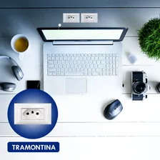 Conjunto Tomada P/ Madeira/m贸veis Aria Branca 20a Tramontina Cor Branco Foto mini 4