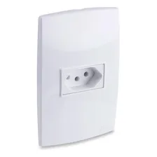 Conjunto Tomada Simples 2P+T 20A 250V Branco Force Line Foto mini 2