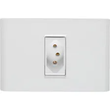 Conjunto Tramontina Liz 4x2 Branco Com Placa (1 Tomada 10a) Foto mini  2