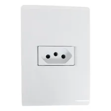 Conjunto Tramontina Liz 4x2 Branco Com Placa (1 Tomada 20a) Foto  mini 1