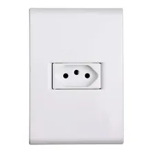 Conjunto Tramontina Liz Placa 4x2 + Tomada 2p+t 10a Kit 10 Cor Branco Foto mini 3