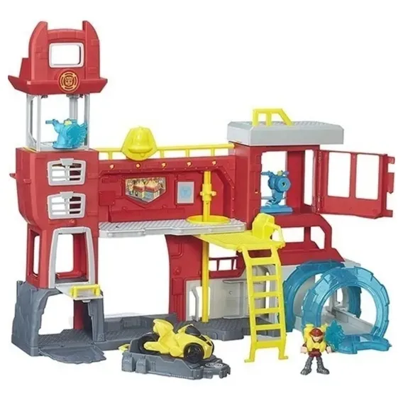 Conjunto Transformers Rescue Bots Quartel Dos Bots B5210 Foto 1