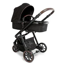 Conjunto Travel System Trio Reserva Black: Carrinho 3 Rodas com MoisĂ©s + BebĂȘ Conforto 4Safe + Base Veicular Isofix, Tecido Premium, Capotas UV50+, Manopla AjustĂĄvel e Ring Toy - Safety 1st Foto mini 4
