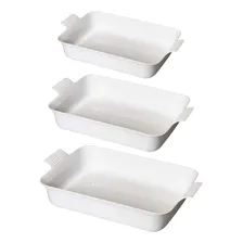 Conjunto Travessas Com Alça Tamanhos - P - M - G - Paramount Cor Branco Foto mini 1