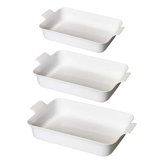 Conjunto Travessas Com Alça Tamanhos - P - M - G - Paramount Cor Branco Foto 1
