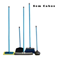 Conjunto Vassoura Rodo Pá Desentupidor Lava Limpa Azulejo Foto mini 2