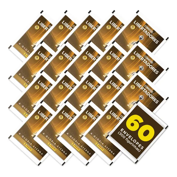Conmebol Libertadores 2024 Com 60 Envelopes (300 Figurinhas) Foto 1