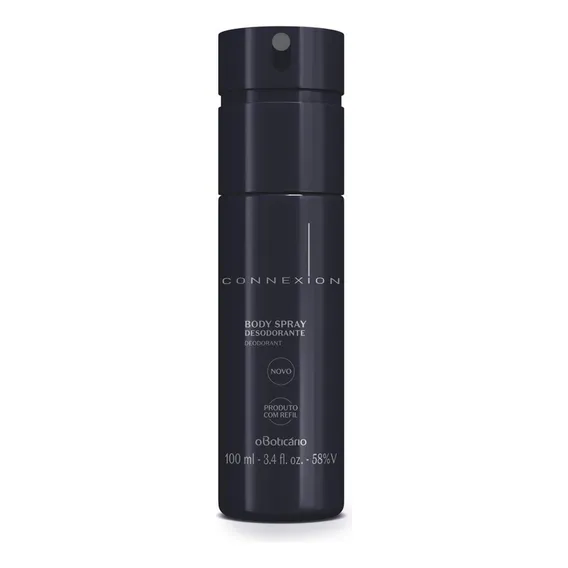Connexion Desodorante Body Spray, 100ml - O Boticário Fragrância Especiado Quente Foto 1