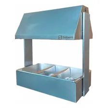 Conservador Conservadora Aquecedor Profissional Industrial De Frituras Alimentos Batatinha Frita Inox Com Lampada Sebem 220v Foto mini 1