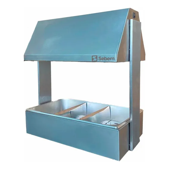 Conservador Conservadora Aquecedor Profissional Industrial De Frituras Alimentos Batatinha Frita Inox Com Lampada Sebem 220v Foto 1