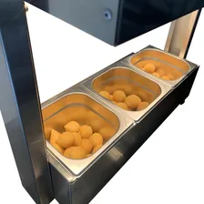 Conservador De Frituras Batatas Salgados 3 Cubas 100% Inox 127 Foto mini  3