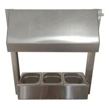 Conservador De Frituras Batatas Salgados 3 Cubas 100% Inox 127 Foto  mini 1