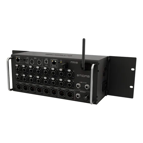 Consola Midas Mr18 Mezcladora Digital de 18 Canais Wifi Rack Foto 1