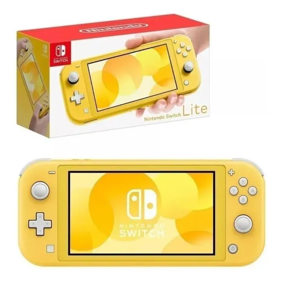 Console Nintendo Switch Lite 32gb Amarelo Foto 1