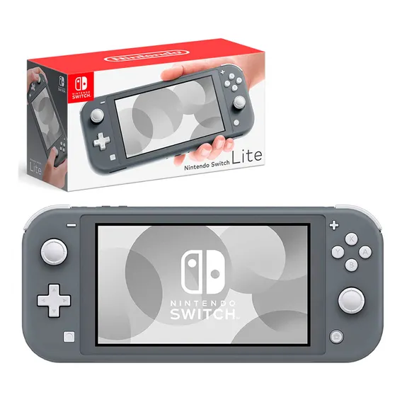 Console Portátil Nintendo Switch Lite Cinza 128gb Com Jogos Já Instalados Foto 1