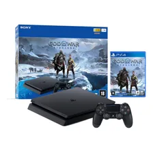 Console Sony Ps4 Slim 1tb + Jogo God Of War Ragnarok Cor Preto Foto mini 1