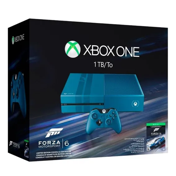 Console Xbox One 1 Tb + Forza 6 Blue Foto 1