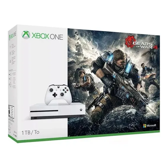 Console Xbox One S 1 Tera 4k + Jogo Bundle Gears Of War 4 Foto 1