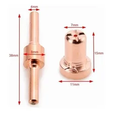 ConsumĂveis Pt31 Cut-40 Plasma Bico Eletrodo Longo 20 Pçs Foto mini 4