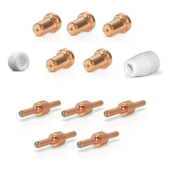 Consumíveis Tocha Pt-31 Kit 12pçs Bico Eletrodo Longo Cut40 Foto 1