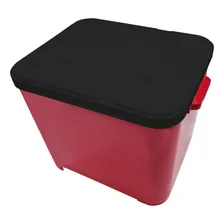 Container Porta Ração Canister 15kg Tampa Black Furacão Pet Cor Vermelho Foto  mini 1