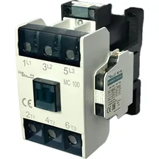 Contator 100a Tripolar Mc100 2na+2nf 220v Ith 160a Foto mini 1