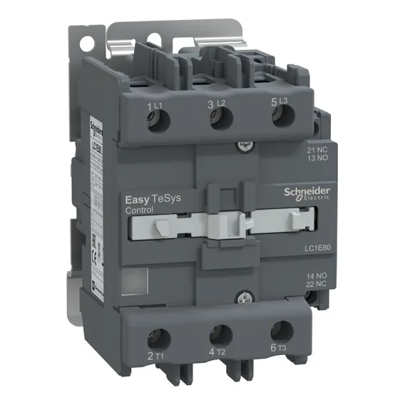 Contator 3p 80a 24v 50/60hz 1na E 1nf Lc1-e80b7 Schneider Foto 1
