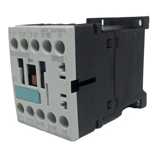 Contator 7a 1nf 380vca 50/60hz S00 3rt10 15-1aq02 Siemens Foto 1