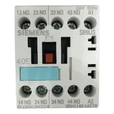 Contator Auxiliar 6a 24vca Na+nf Siemens 3rh11401ac10 Foto mini  2