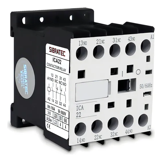Contator Auxiliar ICA22 2NA+2NF Bobina 220Vca Foto 1