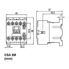 Contator Csa-06m Mini 6a 1na 220vca Soprano Foto mini 4