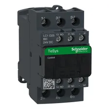 Contator Potencia Tripolar 25A 24Vcc 1Na+1Nf LC1D25BD Schneider Electric Foto mini 1