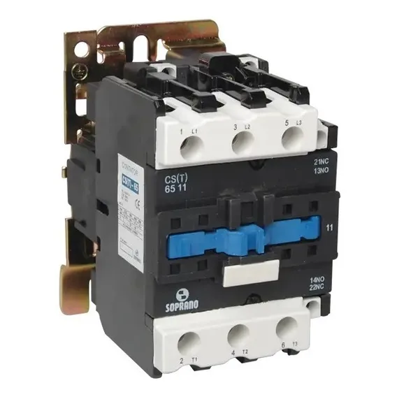 Contator Tripolar 65a 220v 3p + 1na + 1nf Foto 1