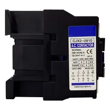 Contator Tripolar 9a Cjx2 0910 - 1na 220v Foto mini 2