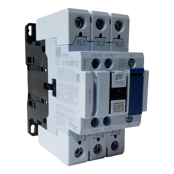Contator Tripolar Weg 220v 65a 1na 1nf Cwb65-11-30d23 Foto 1