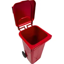 Conteiner Lixeira Plastico 120 Litros Com Rodas De 200mm Foto mini  3