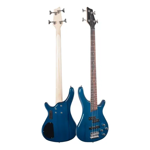 Contra Baixo 4 Cordas Ativo Giannini Gb200a Elétrico Baixo Cor Transparent Blue Foto 1