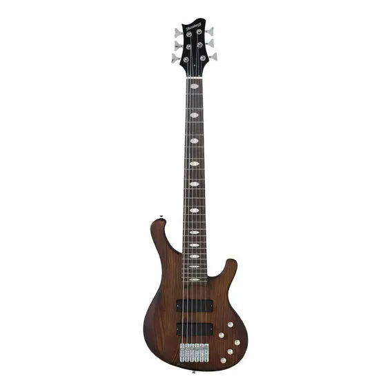 Contra Baixo 6 Cordas Strinberg Ativo Dark Wood Fosco Sab66 Foto 1