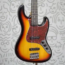 Contra-baixo Tagima Tw73 Jazz Bass Passivo Tw Series Braço Em Maple C Shape Corpo Em Poplar Sunburst Acabamento Brilhante Foto mini 1
