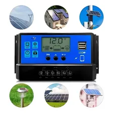 Controlador Carga Painel Solar 60a Regulador 12vou 24v Knup Foto mini 3